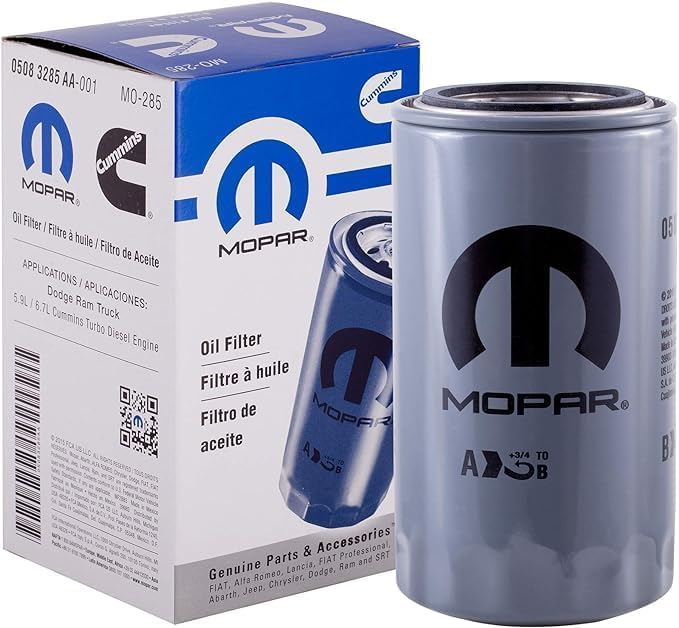 Mopar 2019-2024 Dodge Ram 2500-5500 6.7L Cummins Fuel And Oil Kit OEM Peak Performance Filters Best Price in USA